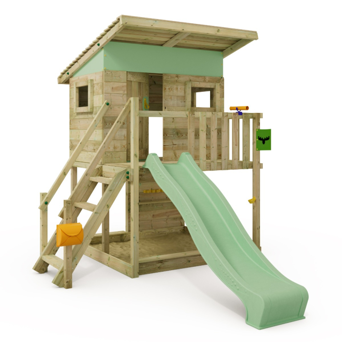 Tower playhouse with slide CoastalCove Fatmoose.ie